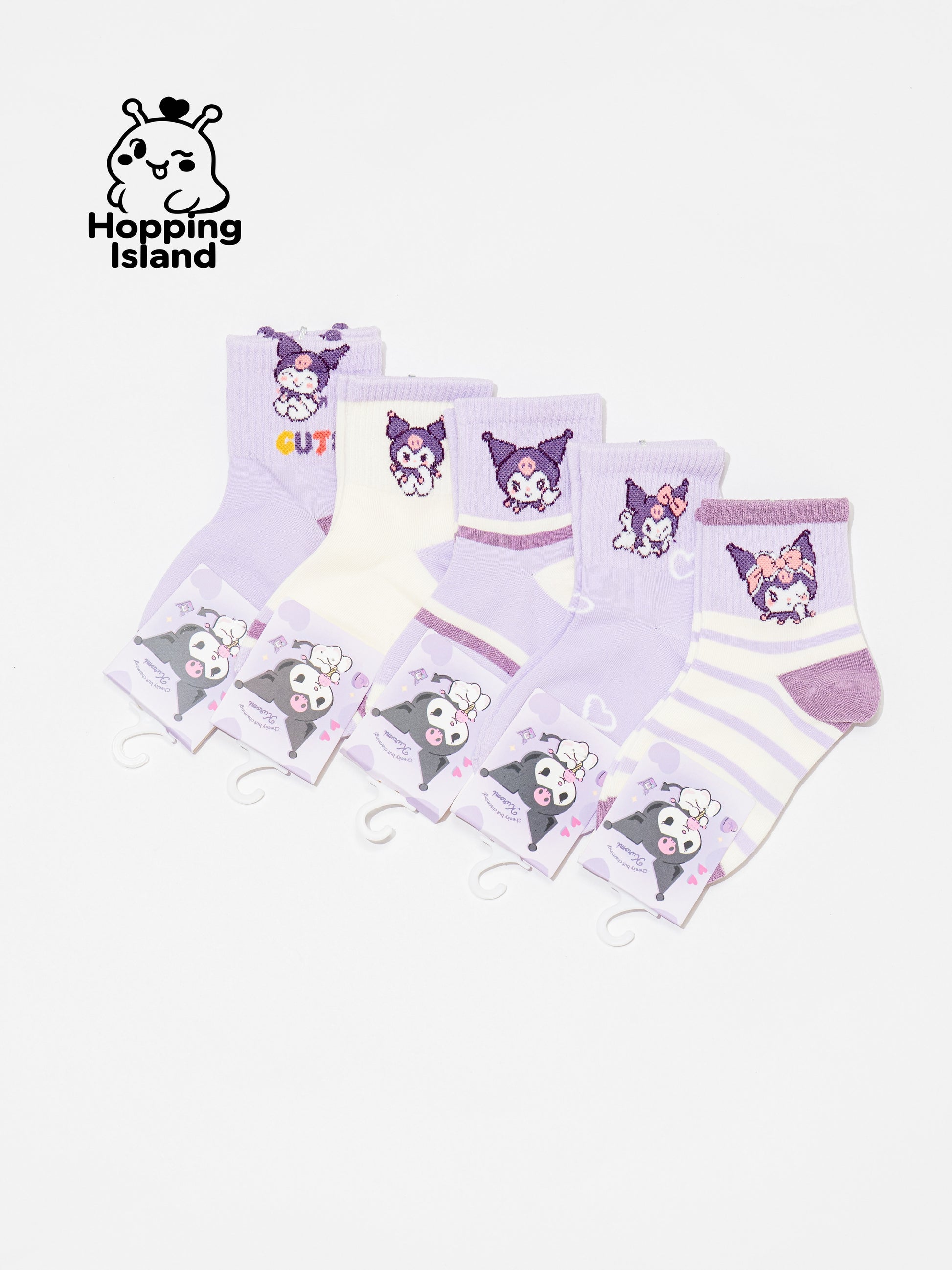Kids Socks 5Pairs Kuromi Cartoon [HI]
