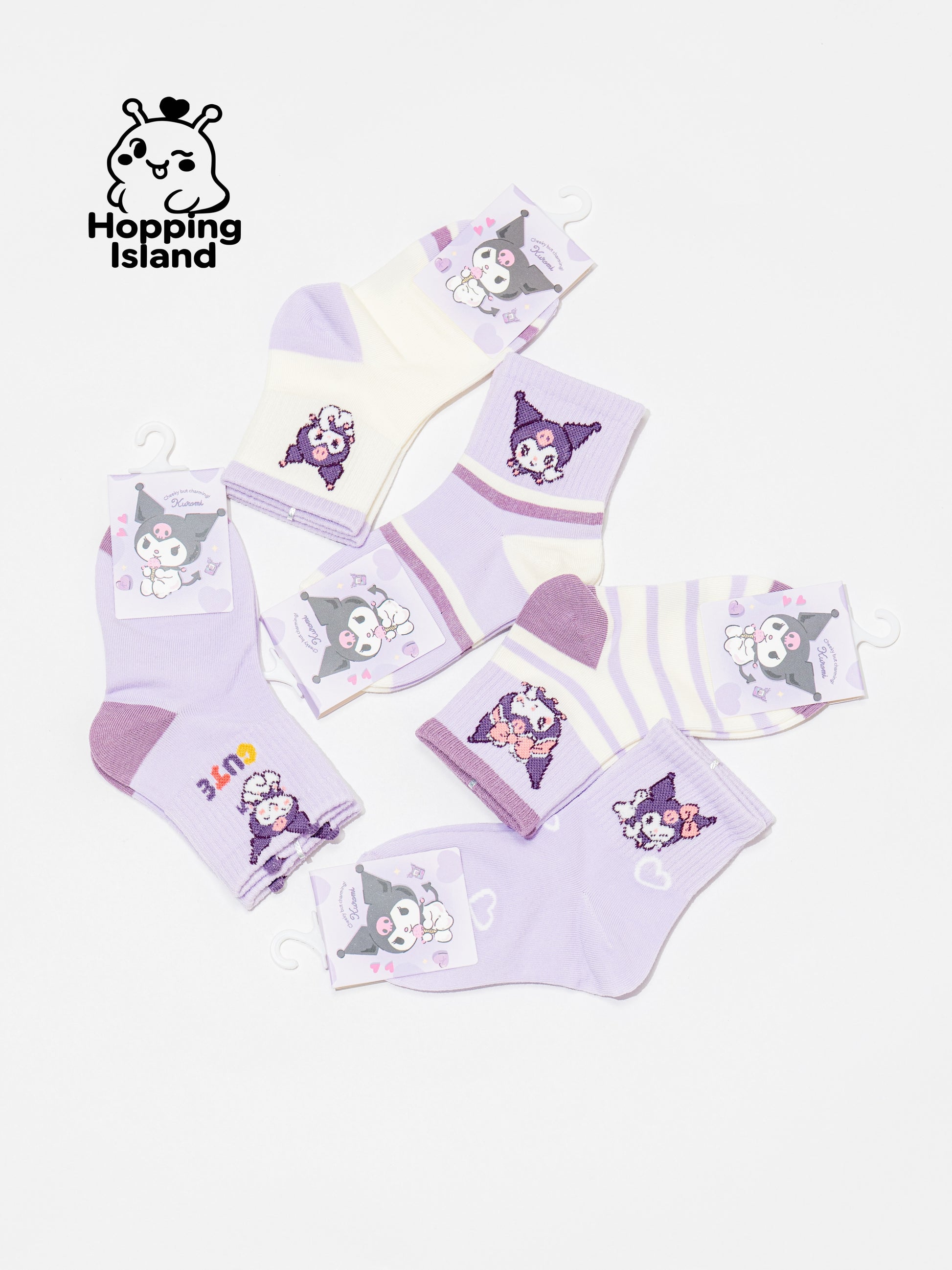 Kids Socks 5Pairs Kuromi Cartoon [HI]