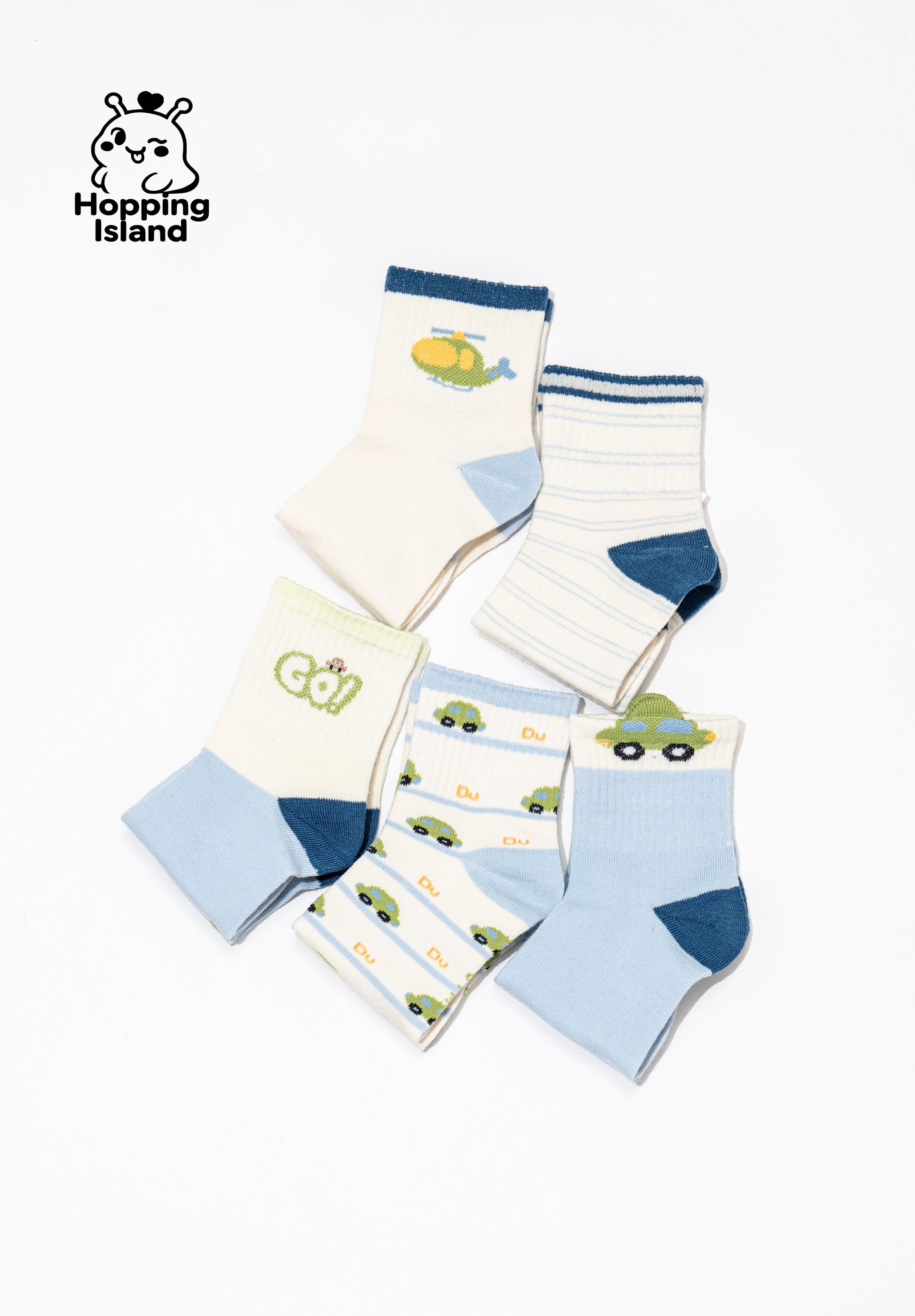 Kids Socks 5Pairs Little Car [HI]