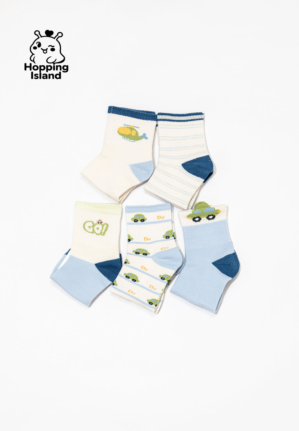 Kids Socks 5Pairs Little Car [HI]