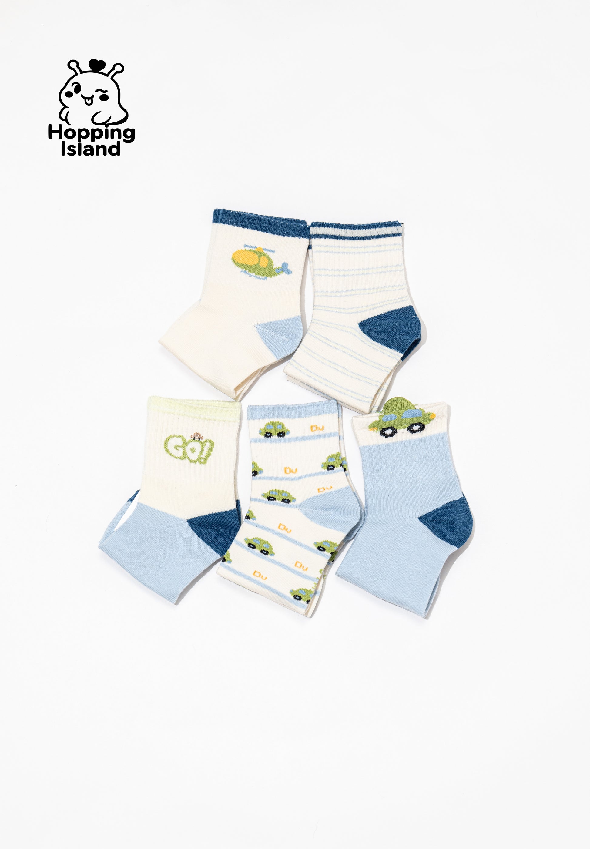 Kids Socks 5Pairs Little Car [HI]