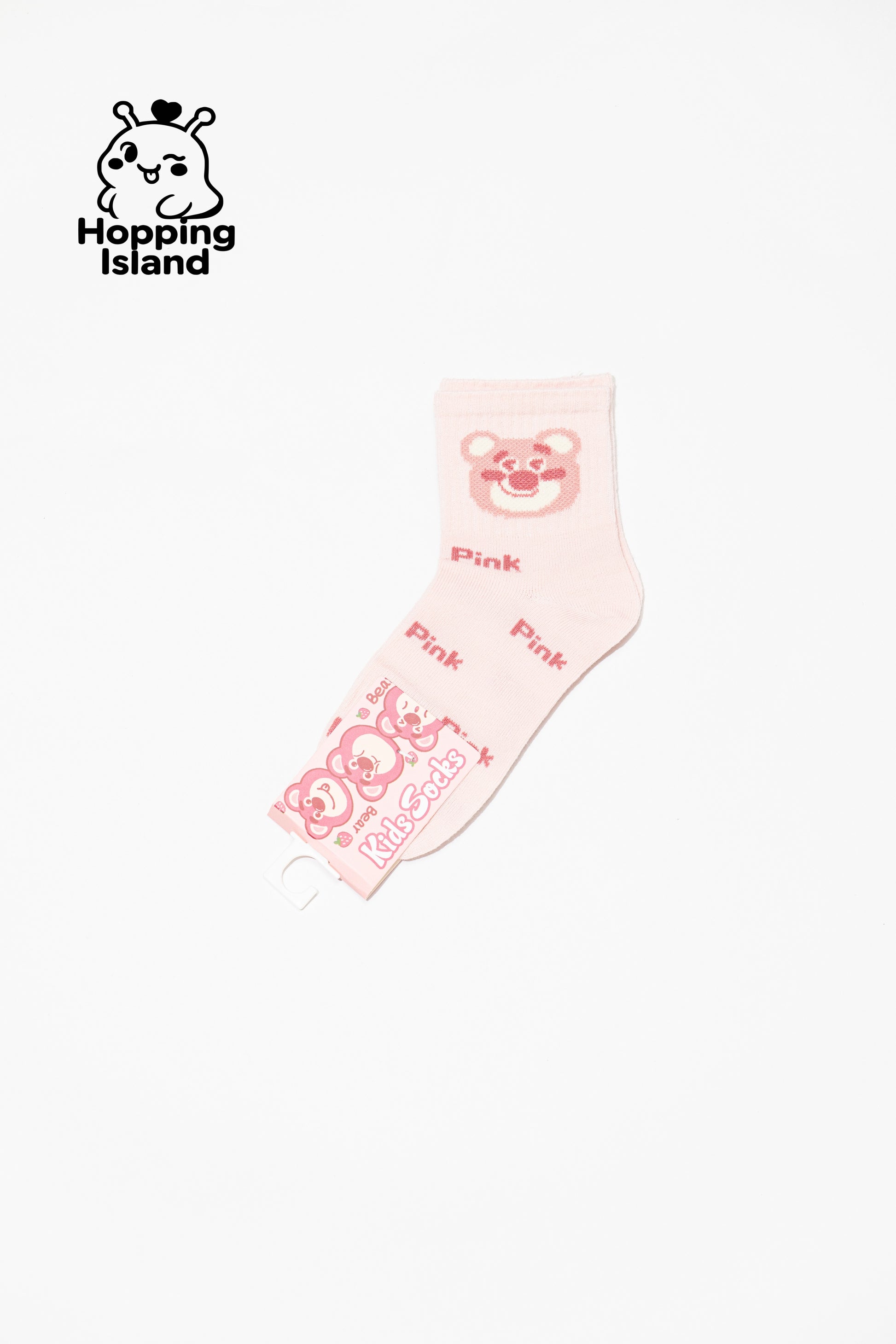 Kids Children Girl Boys Sock Socks 5Pairs Strawberry Bear [HI]