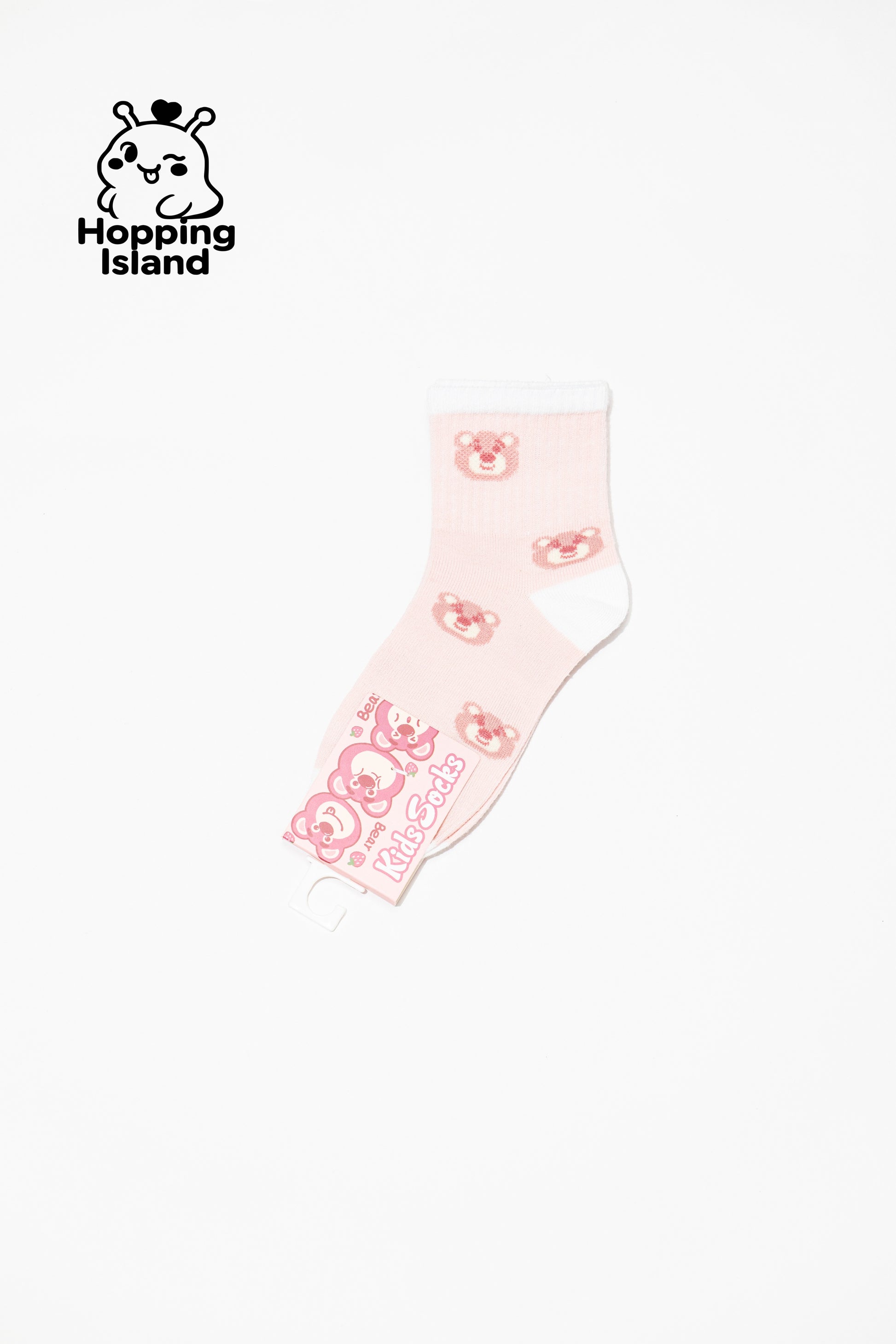 Kids Children Girl Boys Sock Socks 5Pairs Strawberry Bear [HI]