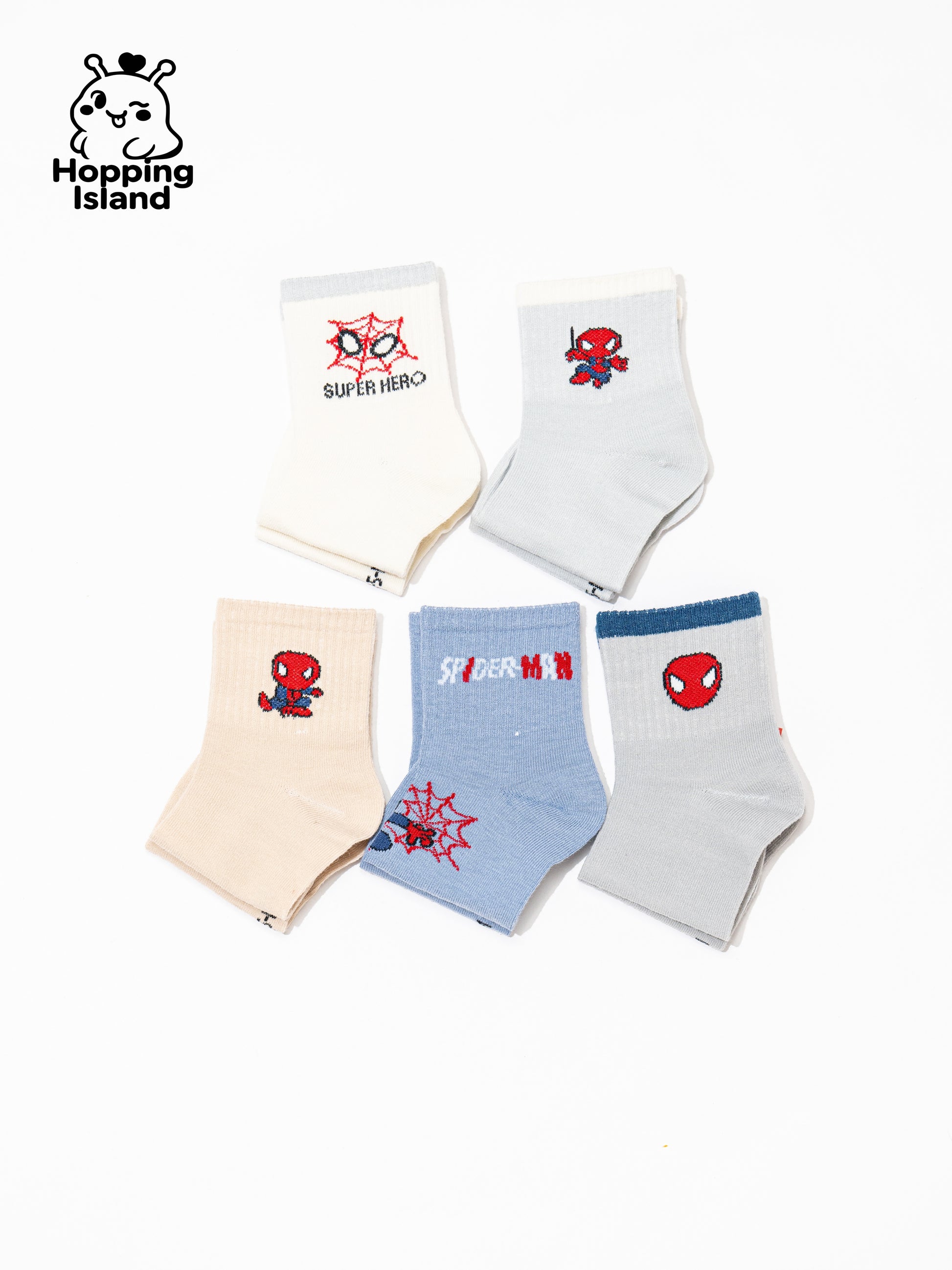 Kids Socks 5Pairs Spiderman [HI]