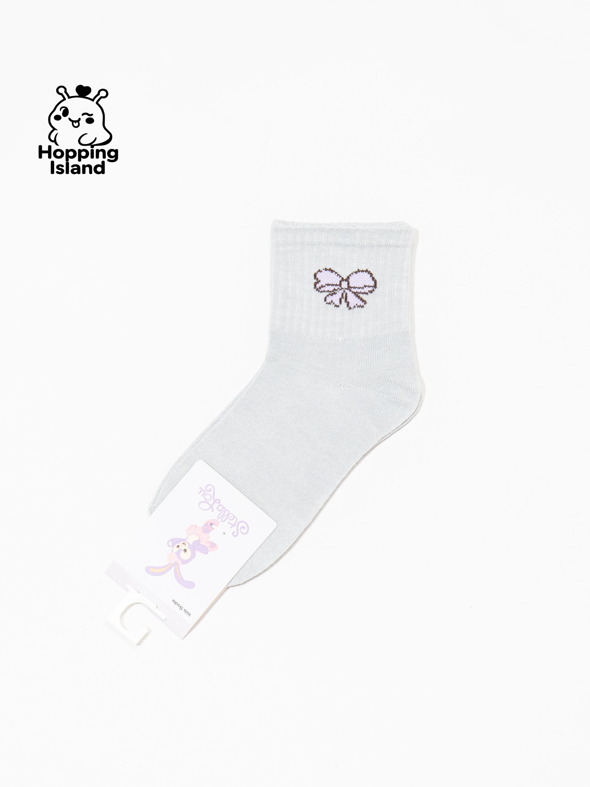 Kids Socks 5Pairs Purple Bunny Pattern [HI]