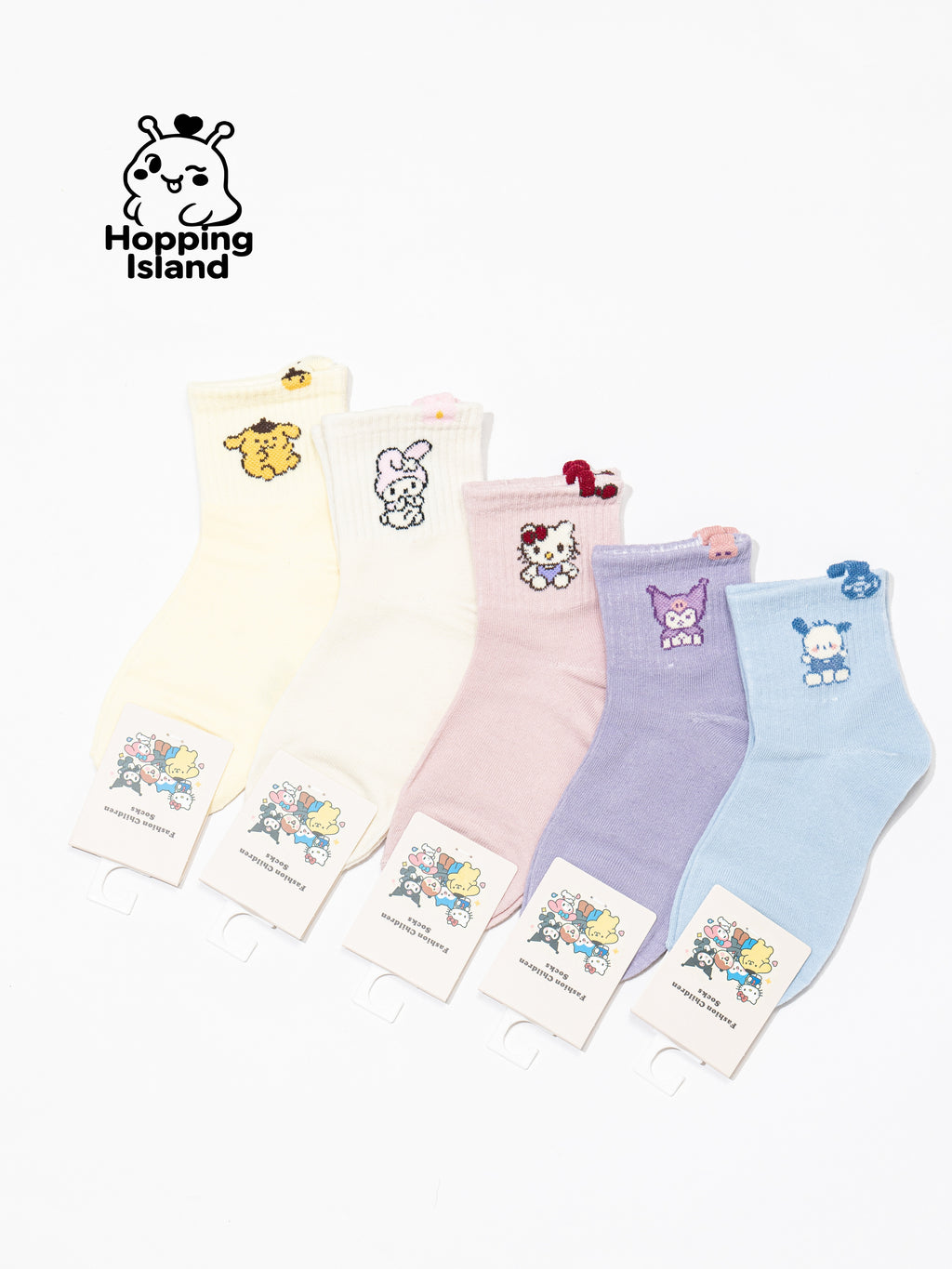 Kids Socks 5Pairs Animal Pattern [HI]