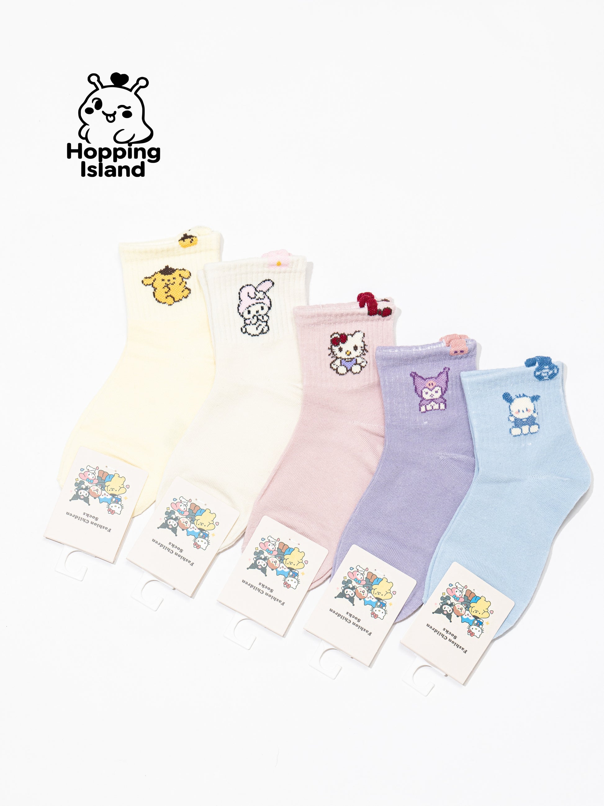 Kids Socks 5Pairs Animal Pattern [HI]