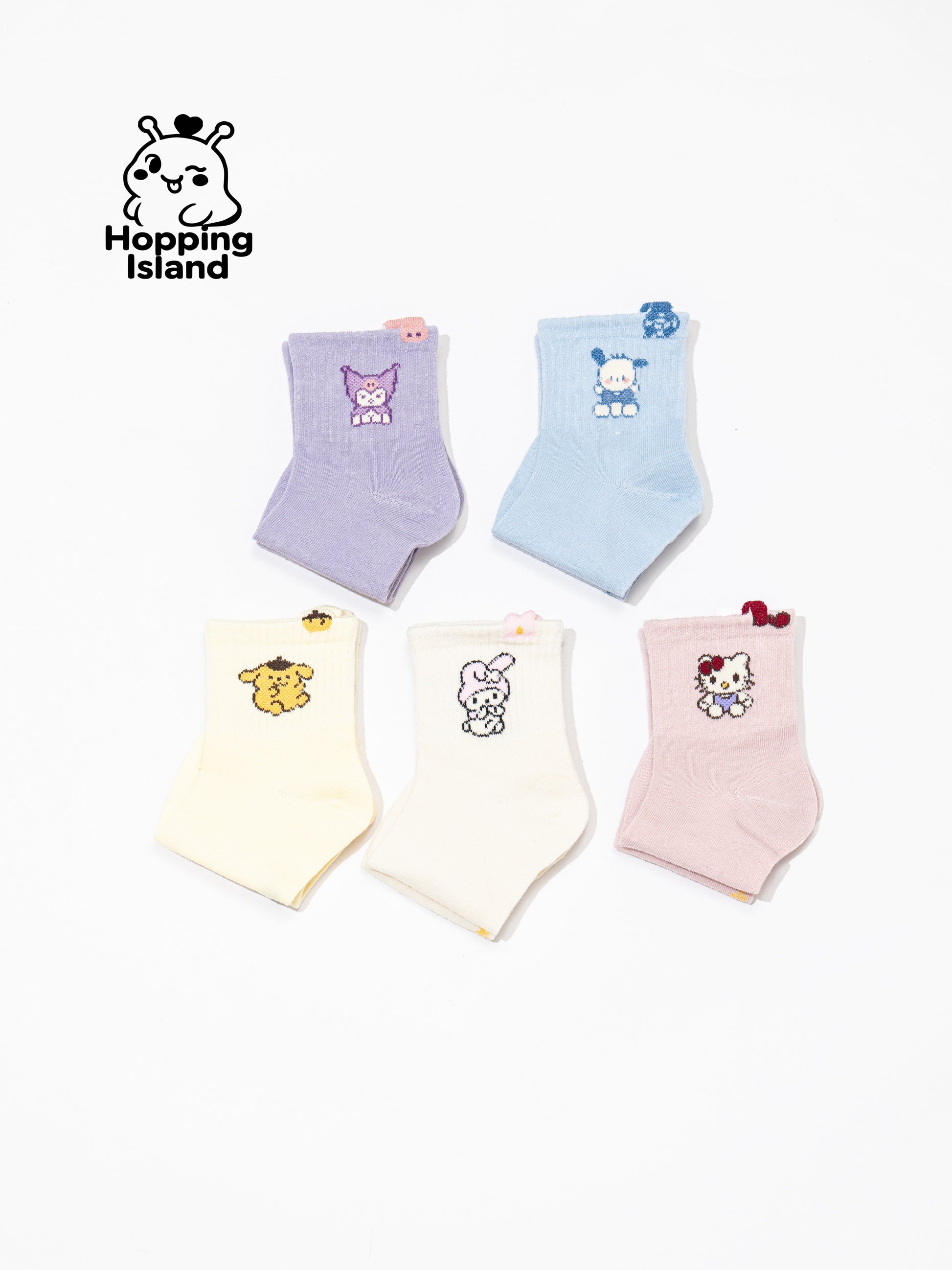 Kids Socks 5Pairs Animal Pattern [HI]