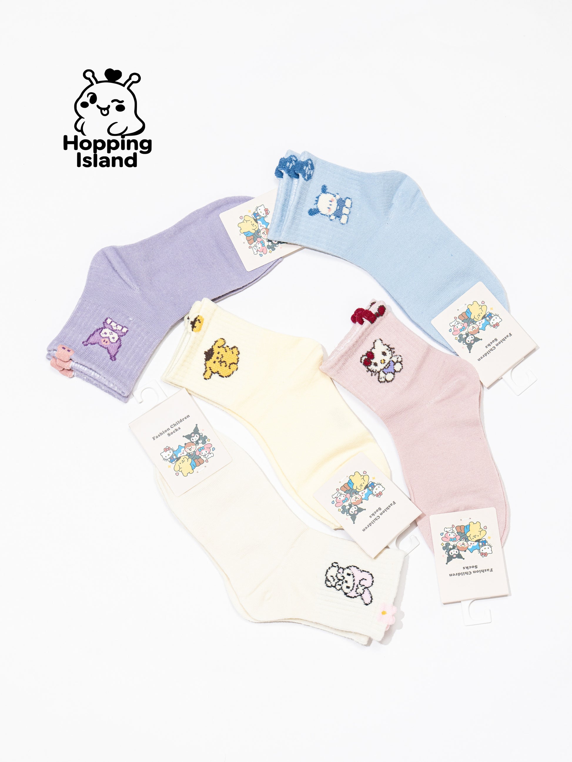 Kids Socks 5Pairs Animal Pattern [HI]